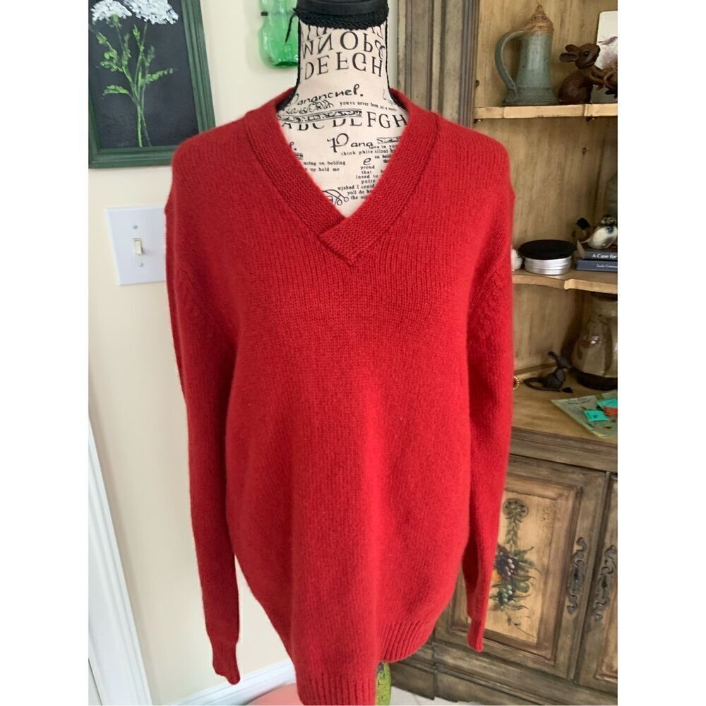 GAP Red V Neck Sweater